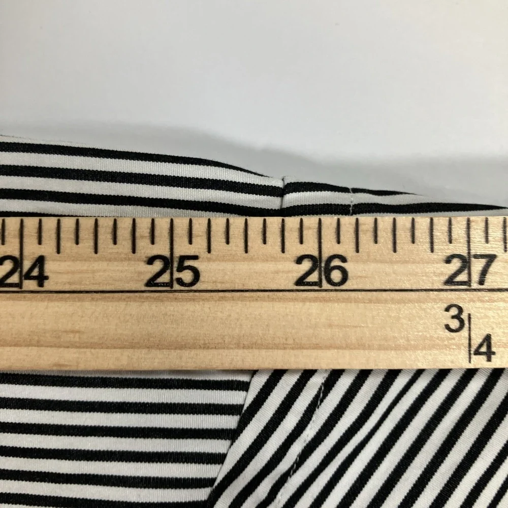 Polo Ralph Lauren Shirt Mens XL Black White Stripe Custom Fit Button Down